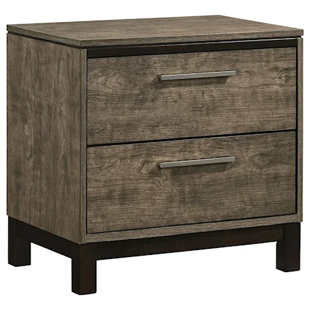 Contemporary Nightstand with Felt-Lined Drawer